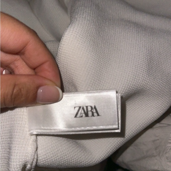 ZARA CONTRASTING PIPING KNIT MINI DRESS - Picture 6 of 6